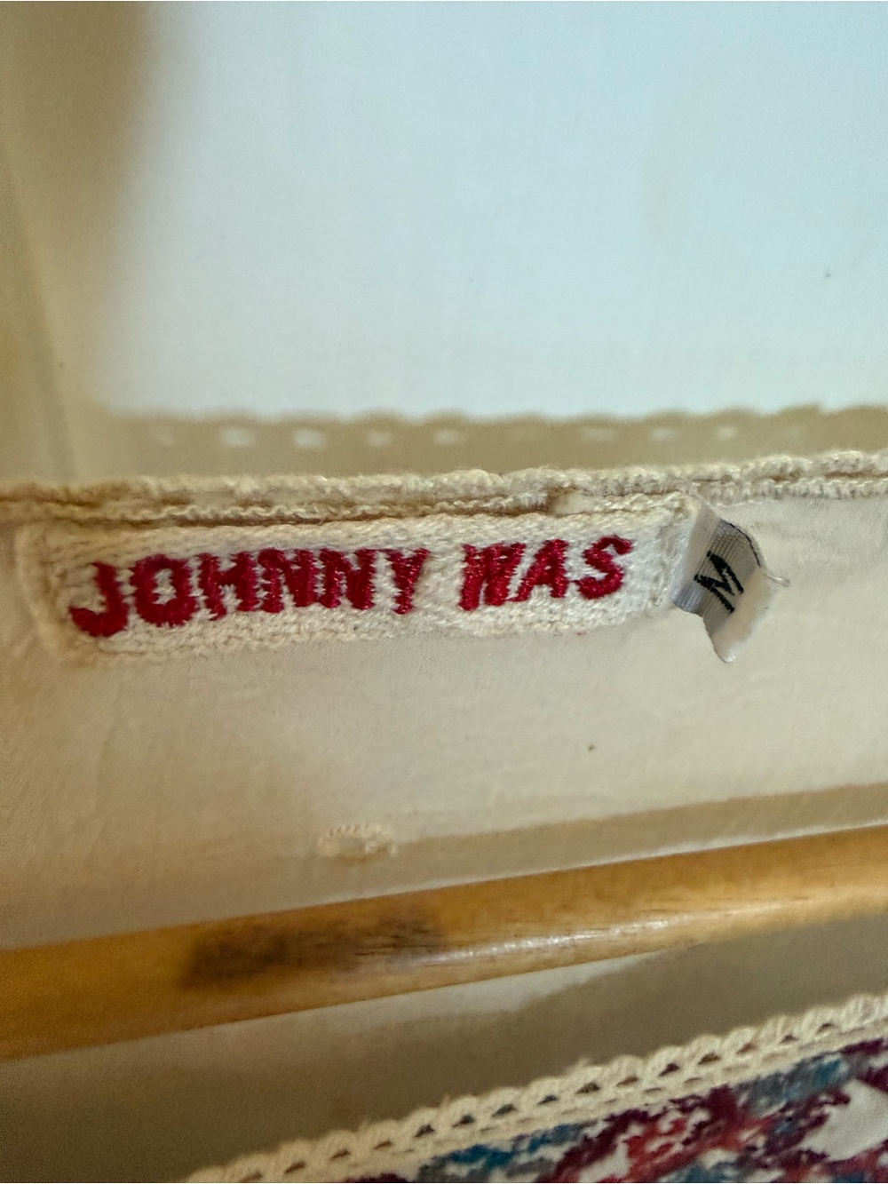 Johnny Was medium embroidered blouse